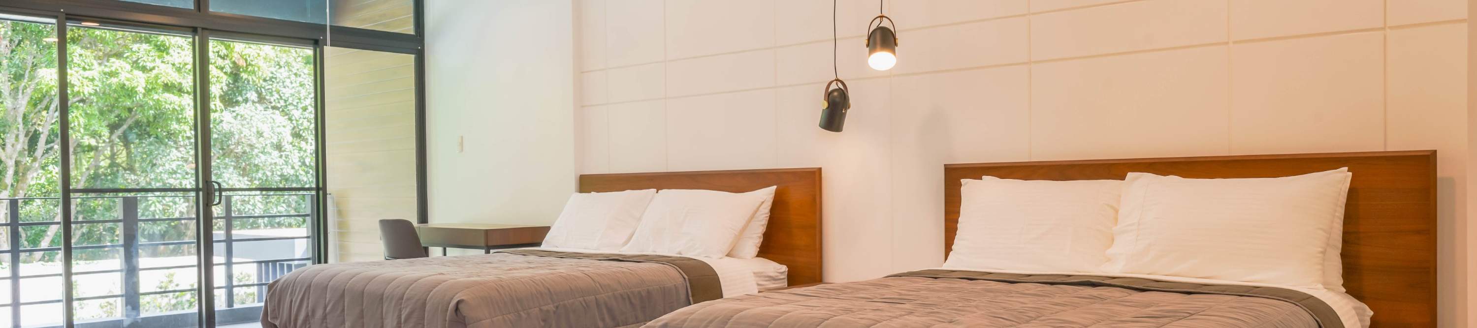 bedroom with two beds