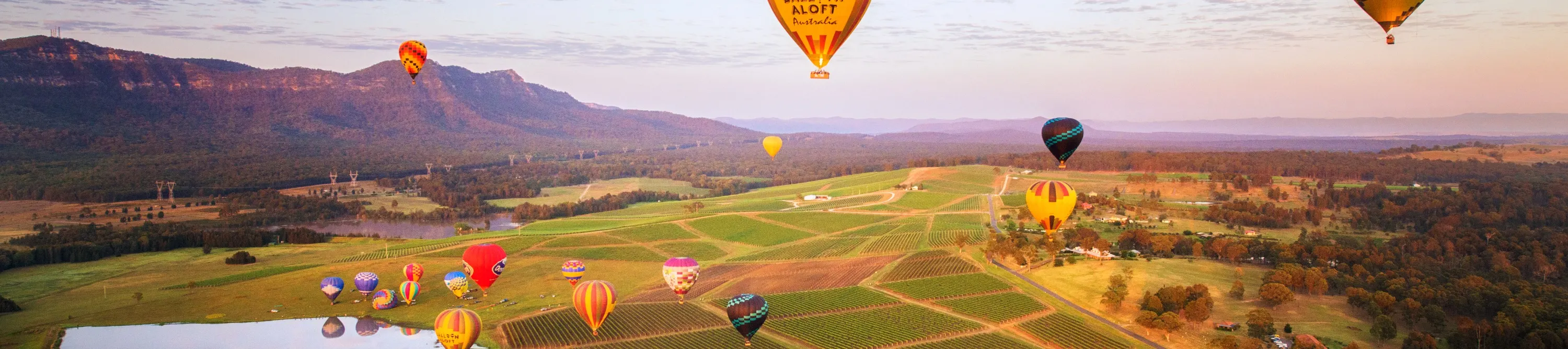 hot air balloon hunter valley