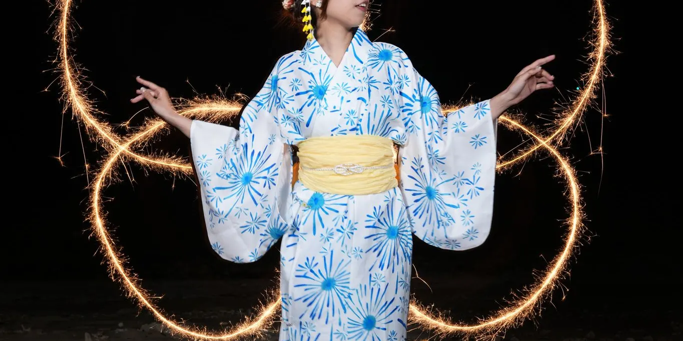 冲绳恩纳浴衣花火摄影