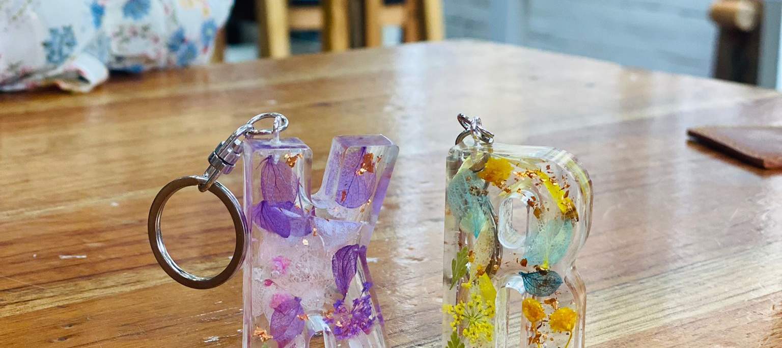 Clase de artesanía - Taller de luz nocturna con alfabeto de cristal ｜ Taller de llavero con alfabeto de cristal ｜ Causeway Bay