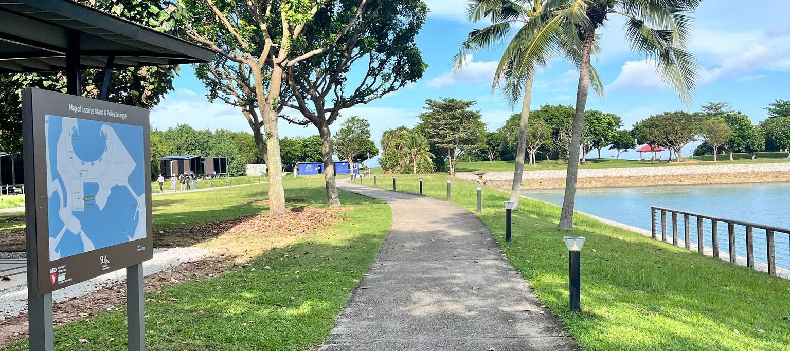 圣淘沙湾码头（Sentosa Cove Jetty）- 拉撒路岛（Lazarus Island）渡轮服务（YachtCruiseSG提供）