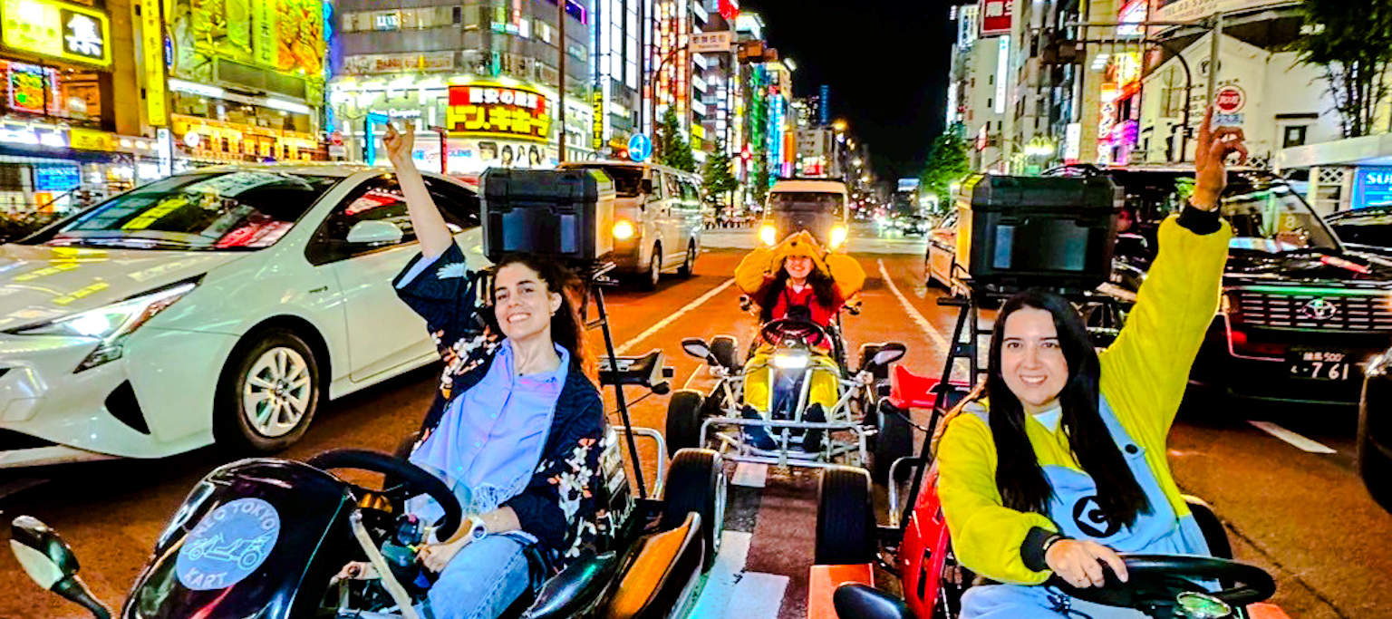 Zážitok z jazdy na motokáre Shibuya s Neo Tokyo Kart