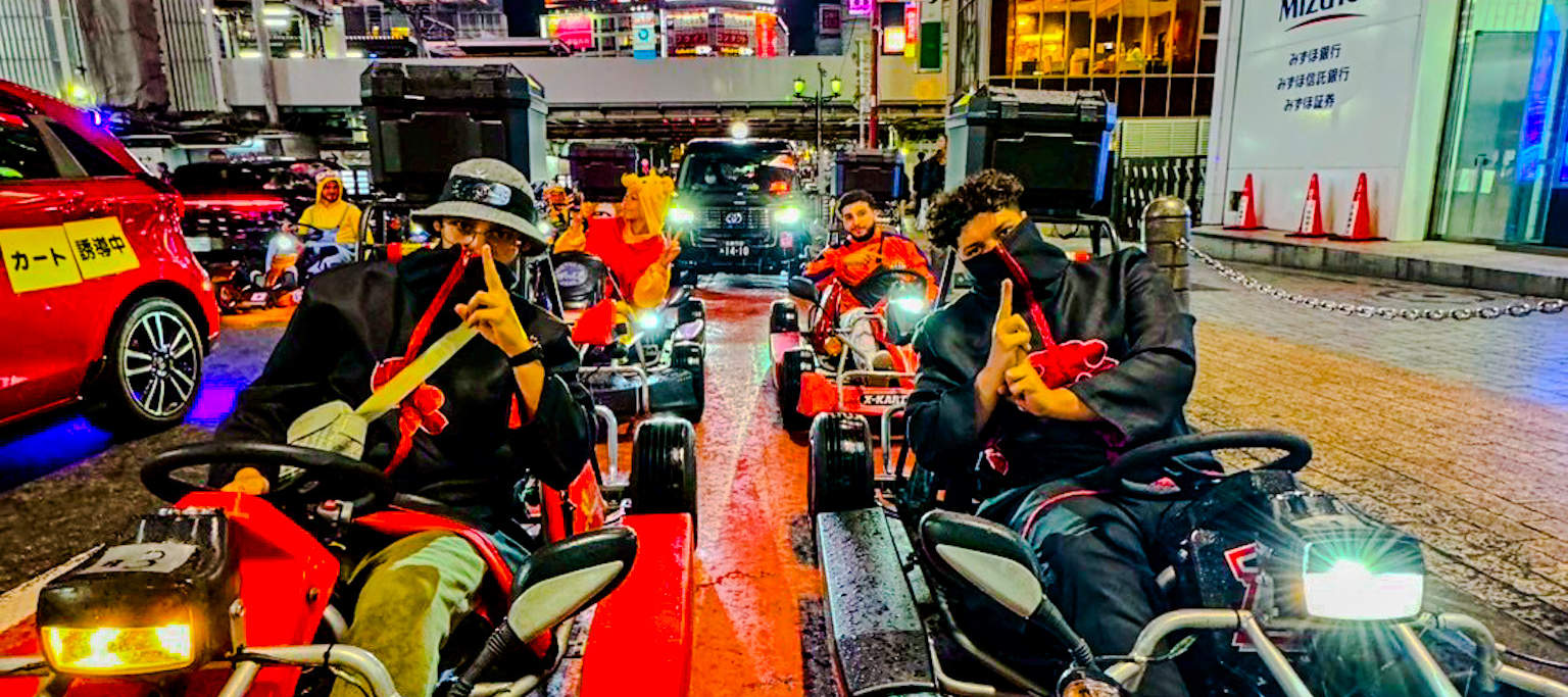 Zážitok z jazdy na motokáre Shibuya s Neo Tokyo Kart