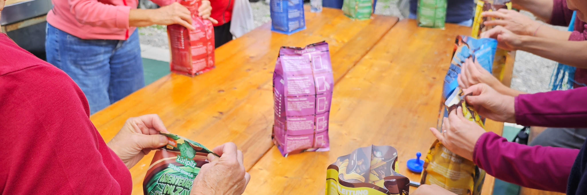 Nhóm tự xây dựng hộp nấm phiêu lưu.