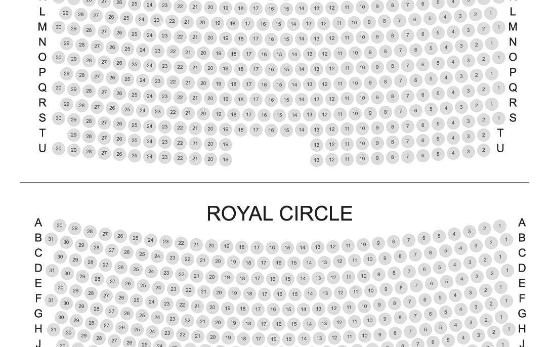 皮卡迪利劇院座位表