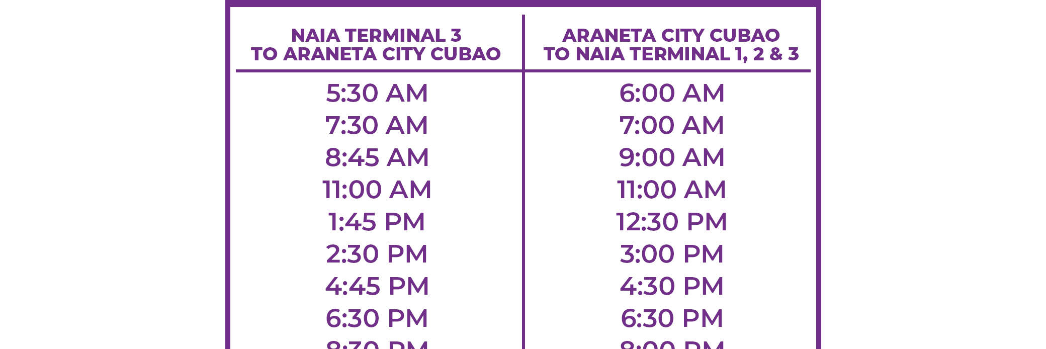 Transferts en navette premium à l'aéroport international Ninoy Aquino (NAIA) pour Manille