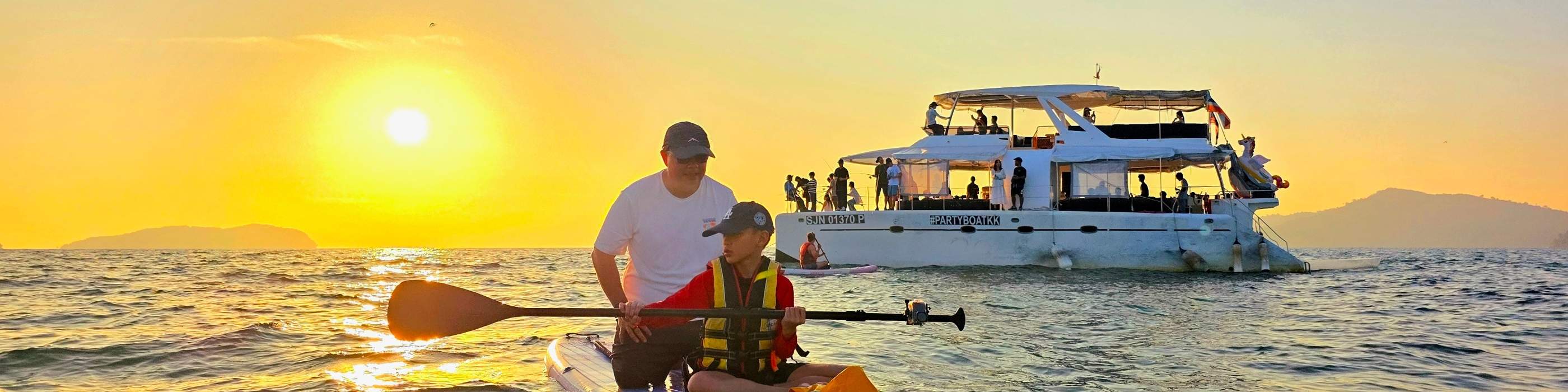 Party Boat Day Trip or Sunset Cruise in Kota Kinabalu, Sabah 