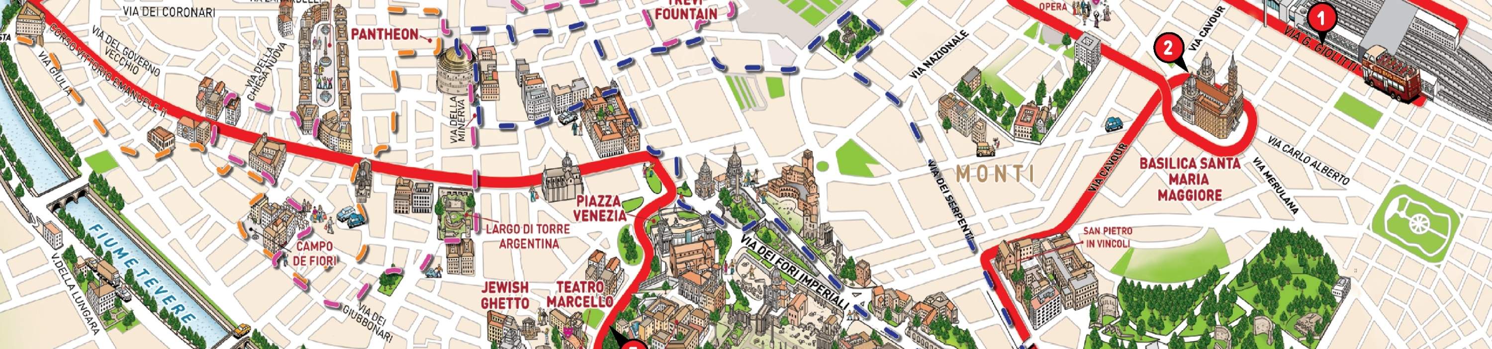 Tour Xe Buýt Big Bus Hop-On Hop-Off (Mui Trần) ở Rome