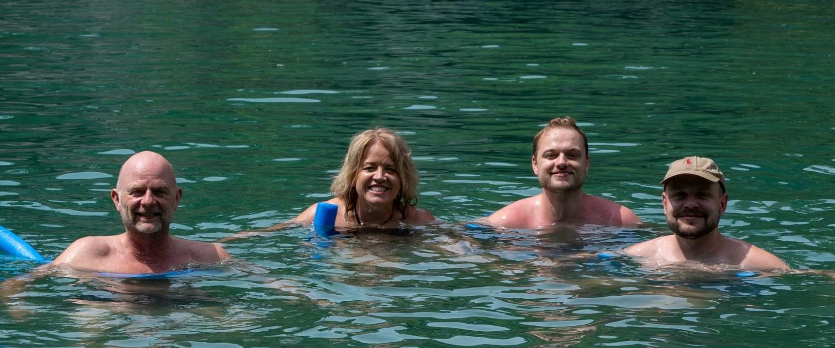 Schwimmen auf Kudu Island