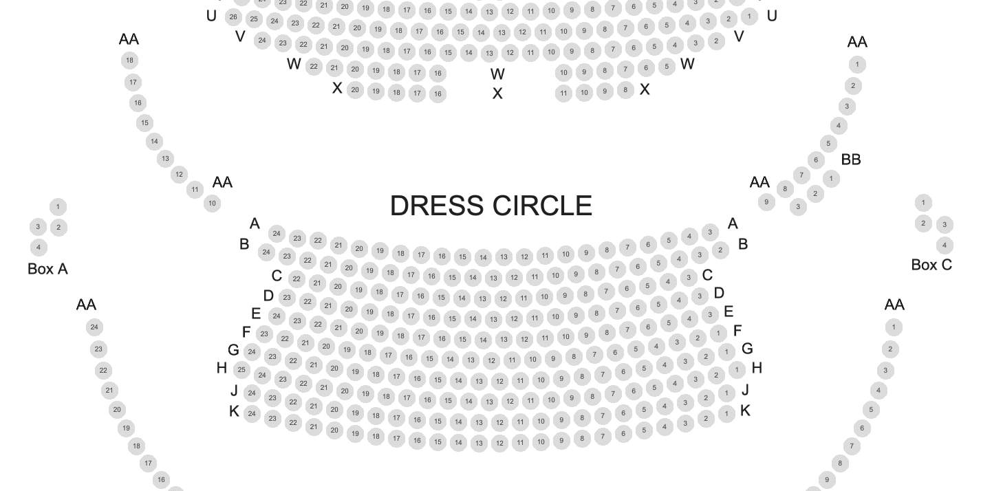Sitzplan des Novello Theatre