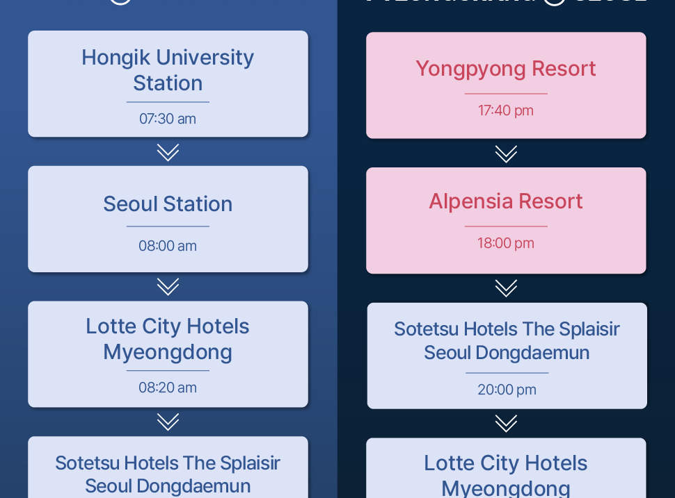 Trasferimenti condivisi in navetta tra Seoul e le stazioni sciistiche di Alpensia/Yongpyong