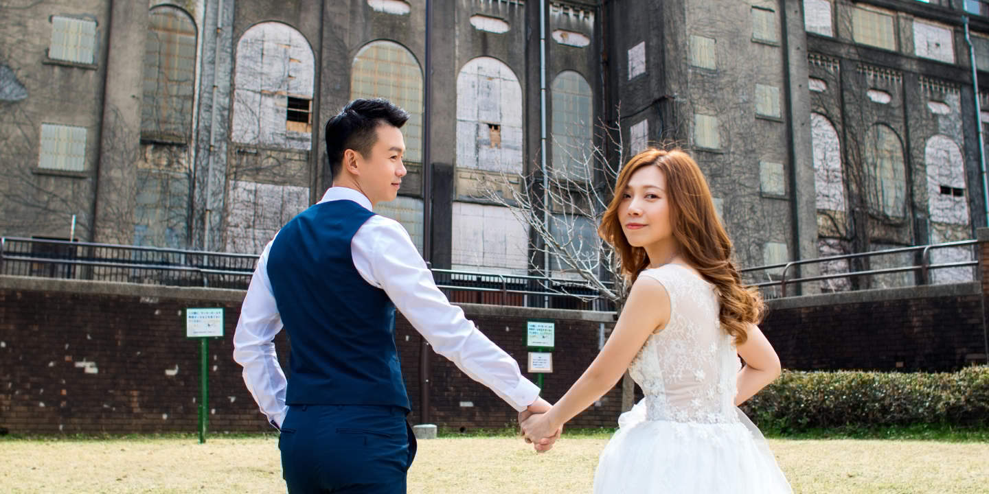Séance photo de mariage à Kamakura et Yokohama avec stylisme professionnel