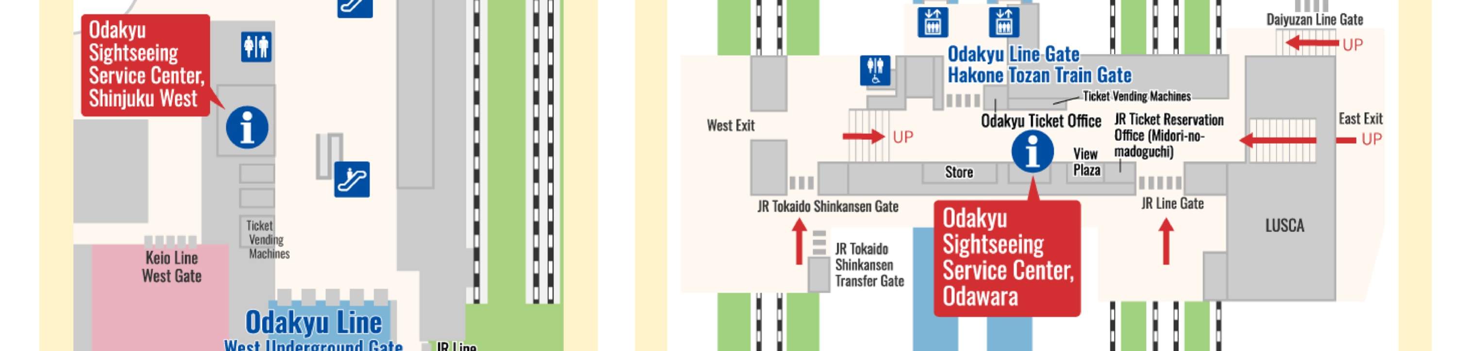 箱根周游券 - 箱根路线图