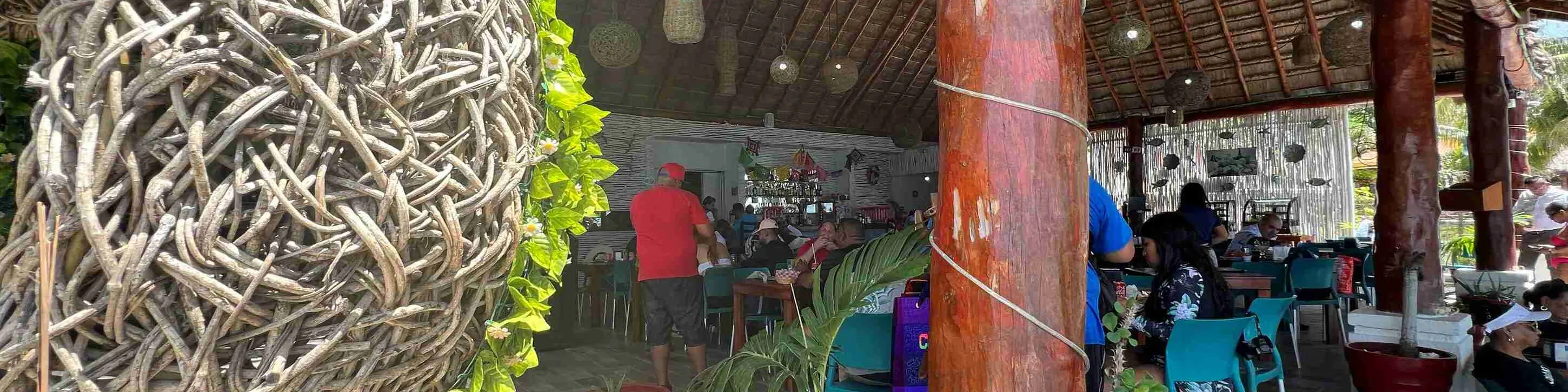 在热带奢华的泳池边享用新鲜海鲜