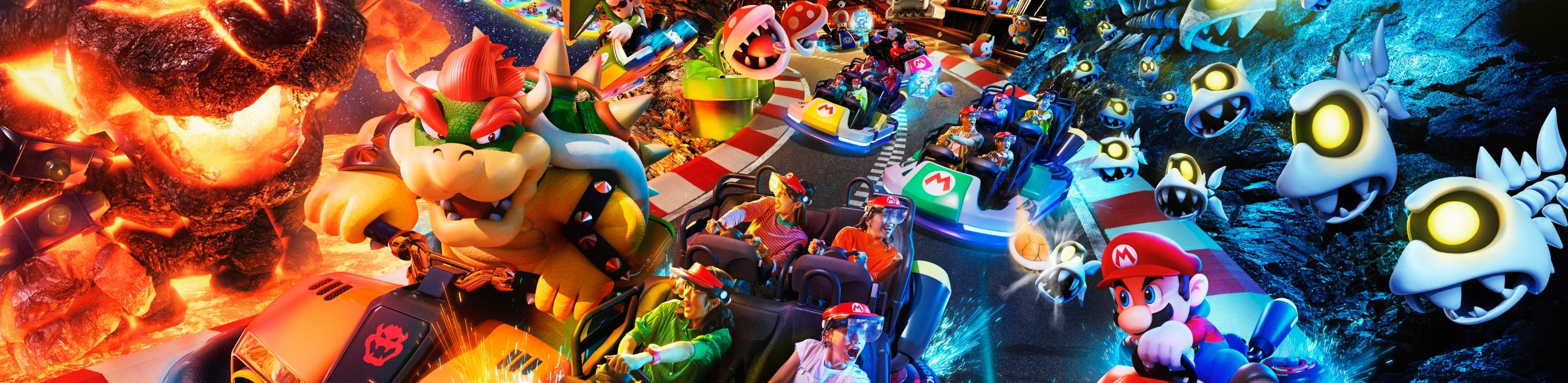 เครื่องเล่น Mario Kart: Koopa's Challenge ที่สวนสนุกยูนิเวอร์แซล สตูดิโอ เจแปน