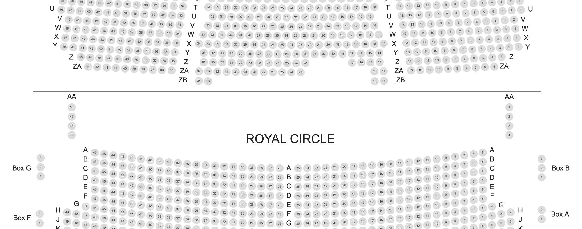 Pelan Tempat Duduk Teater Lyceum