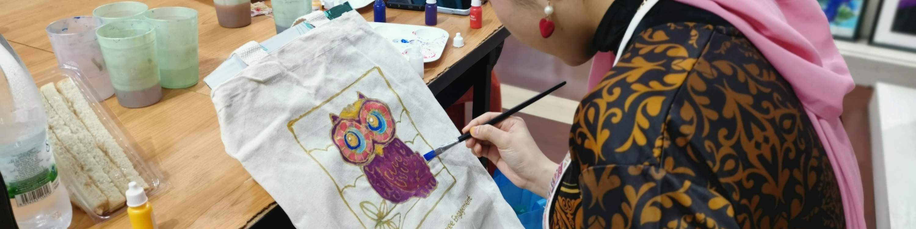 手作蠟染托特包