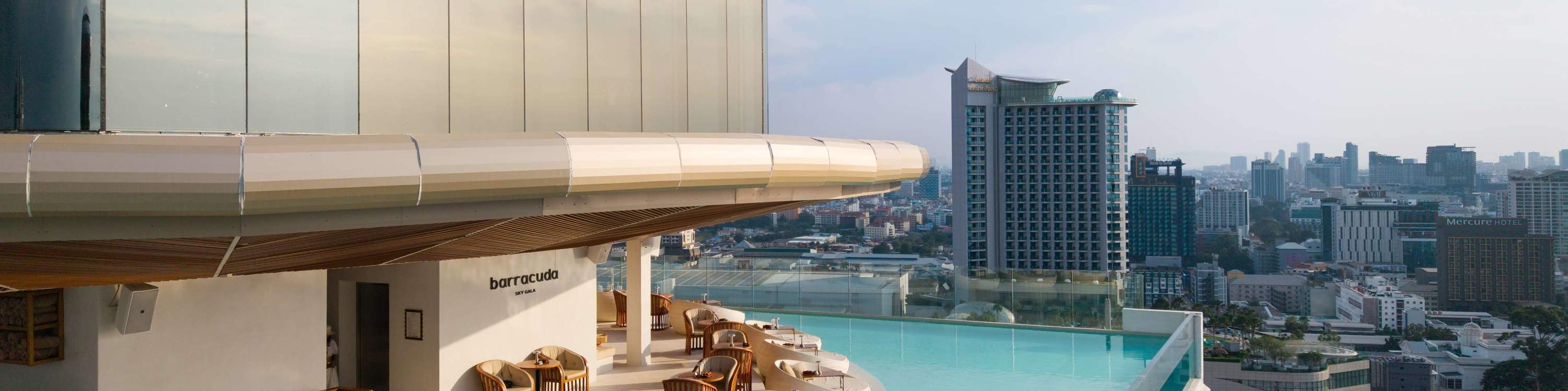 Afternoon Tea at Barracuda Sky Gala Rooftop Bar, Akara Hotel Pattaya