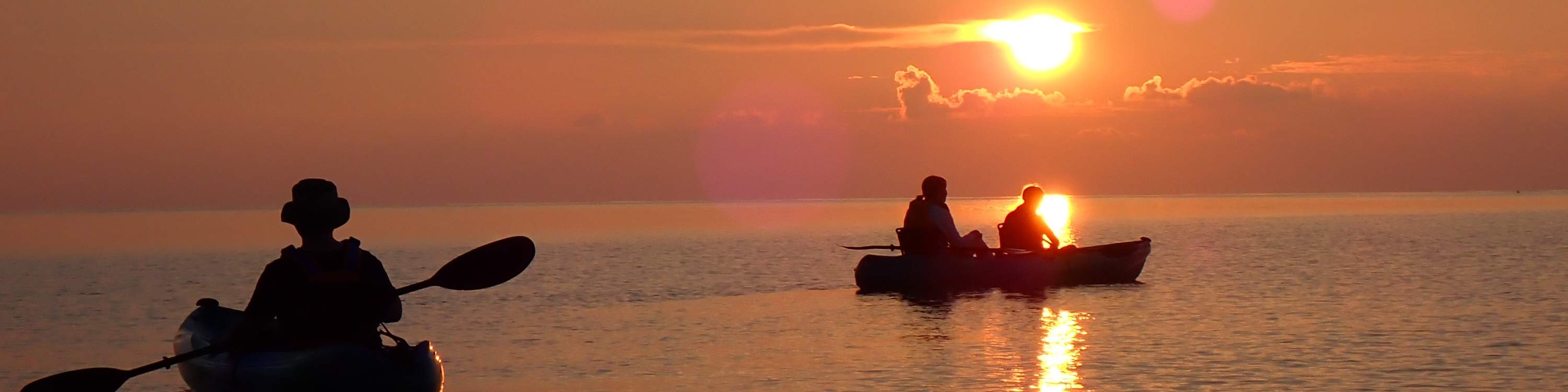 夕阳独木舟/橘色天空