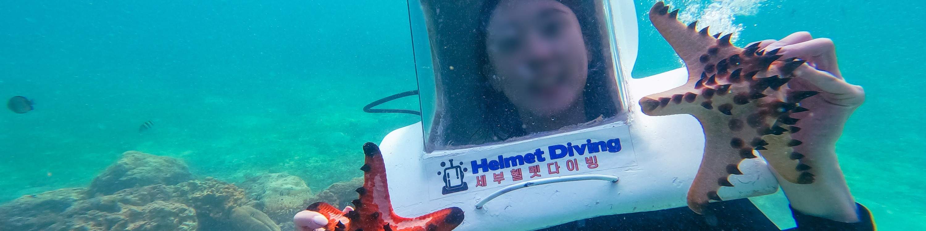 Explore Underwater Wonders Cebu Helmet Dive Experience with Sea