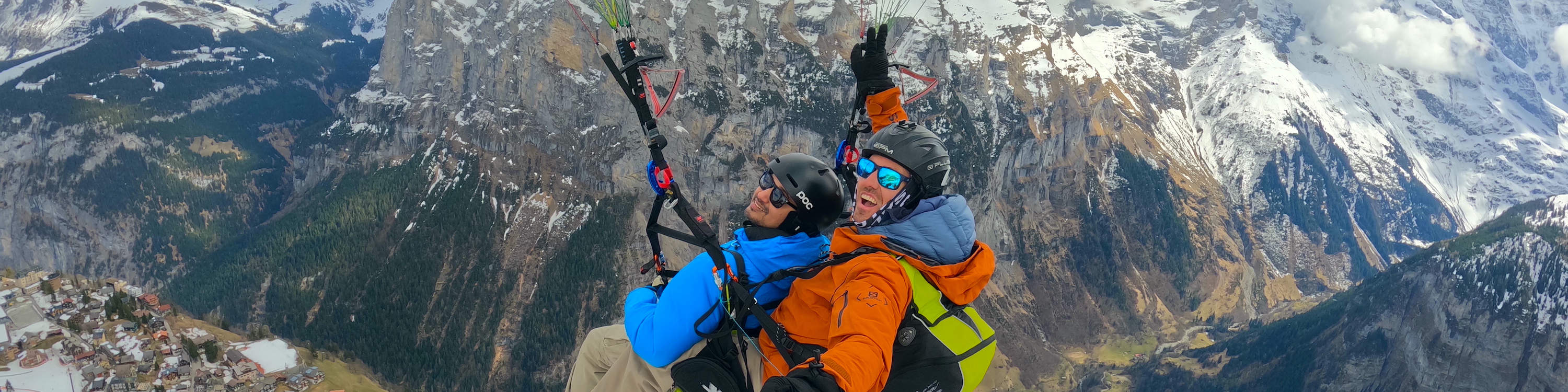Penerbangan Tandem Paragliding Murren - Lauterbrunnen 