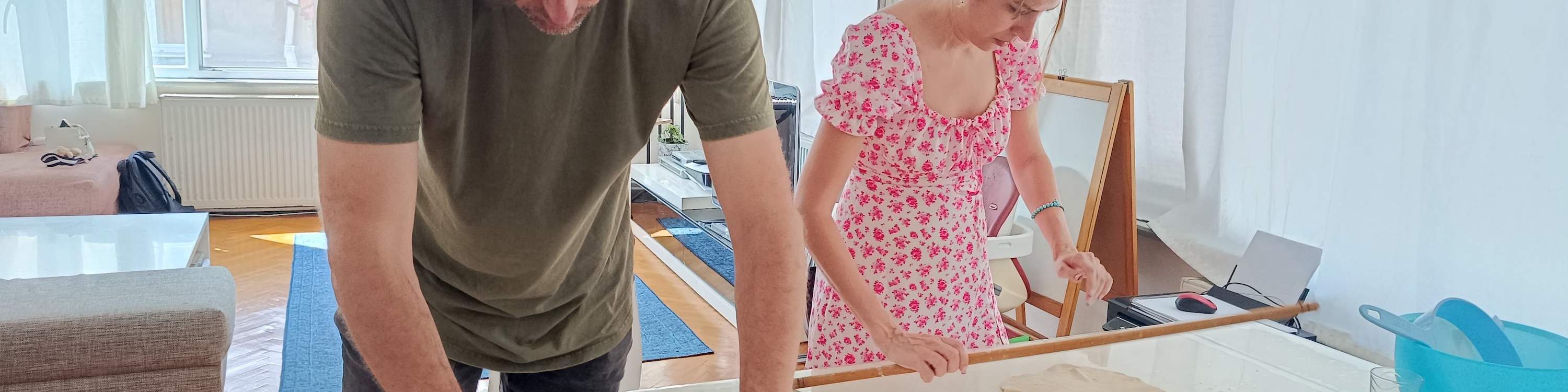 Autentica lezione di cucina vegana turca con mamma e figlia del posto