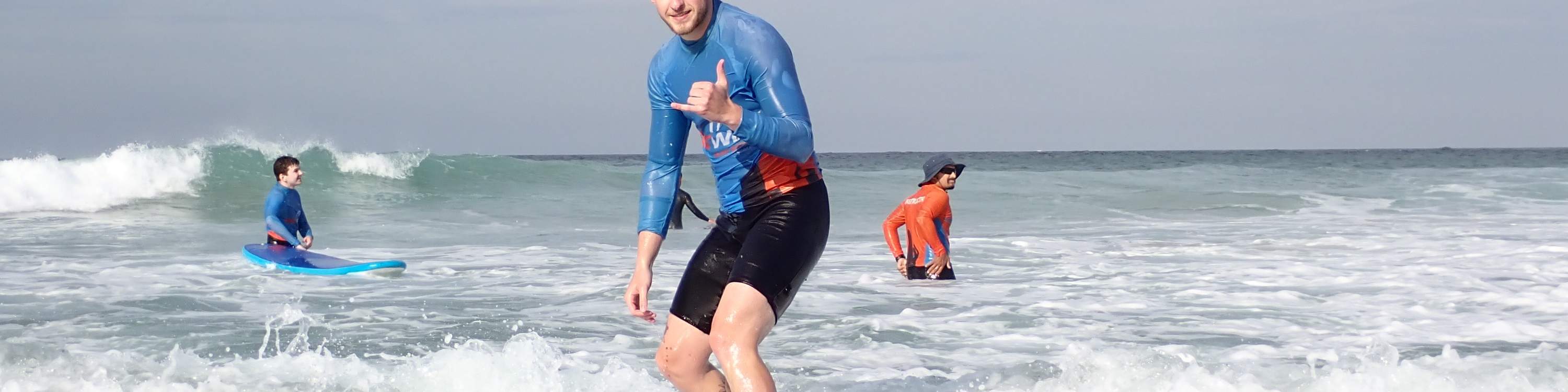 Lezioni di surf per principianti