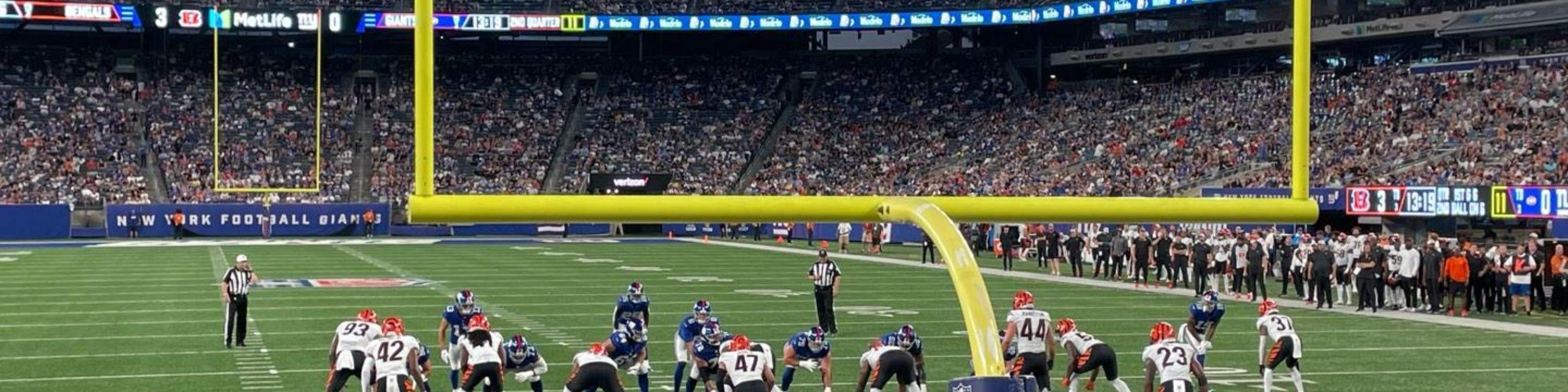 See the ball whiz through the goal post with an End Zone seat