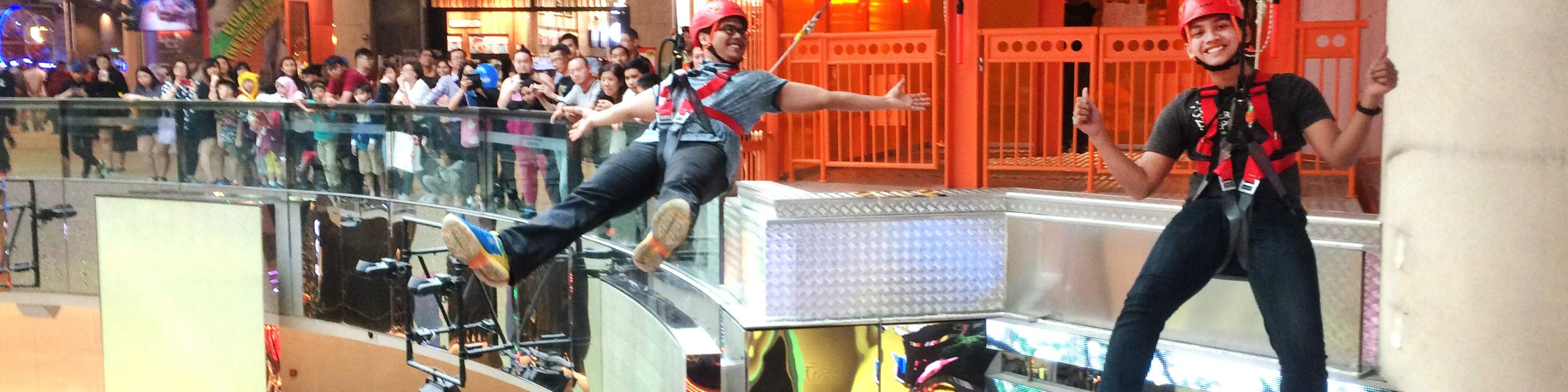 Eagle Landing Zipline in SkyAvenue Klook Malaysia