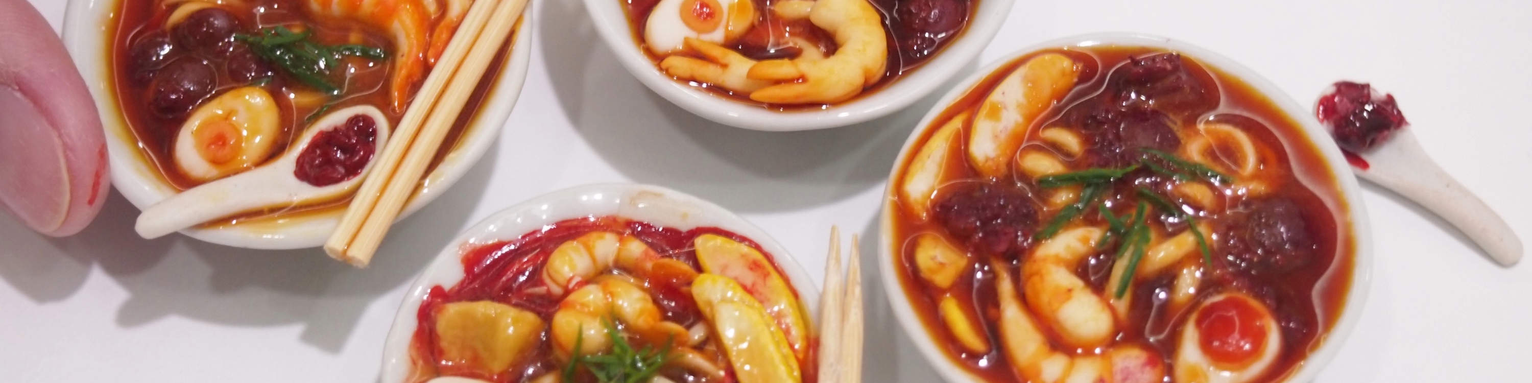 迷你食物黏土叻沙