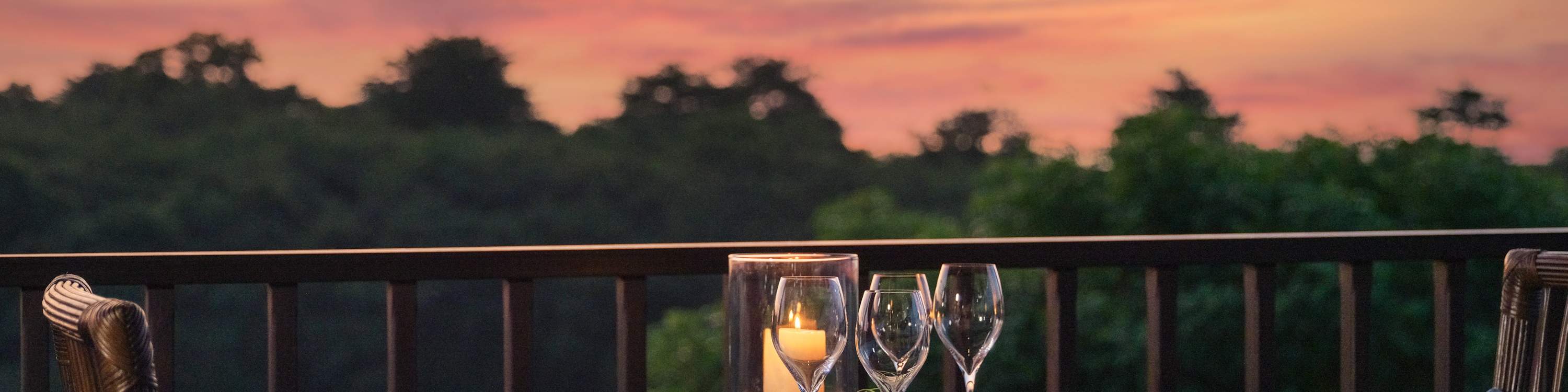 vue du coucher du soleil