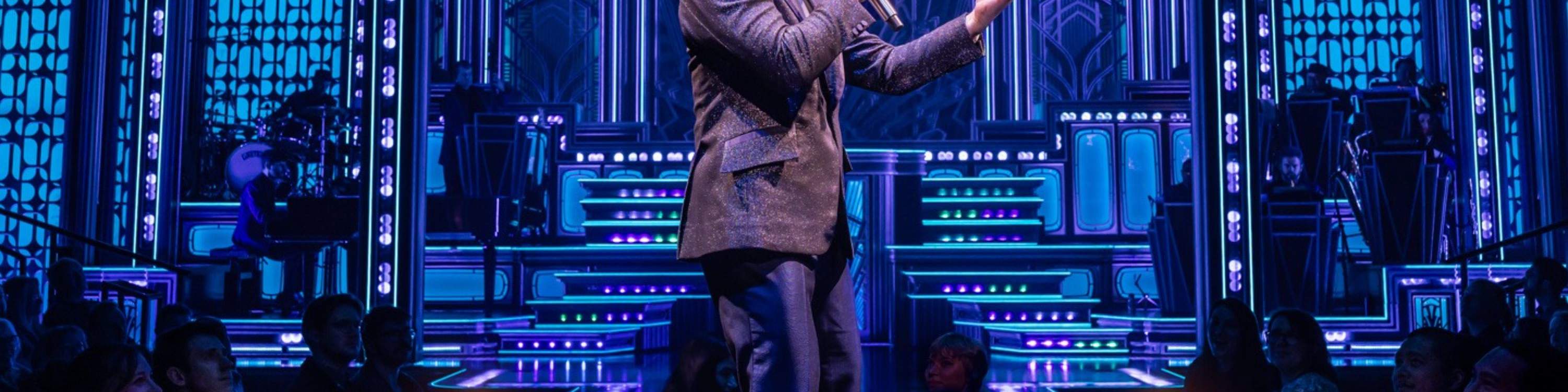 Jonathan Groff shines as Bobby Darin, capturing the swagger and soul of a true icon