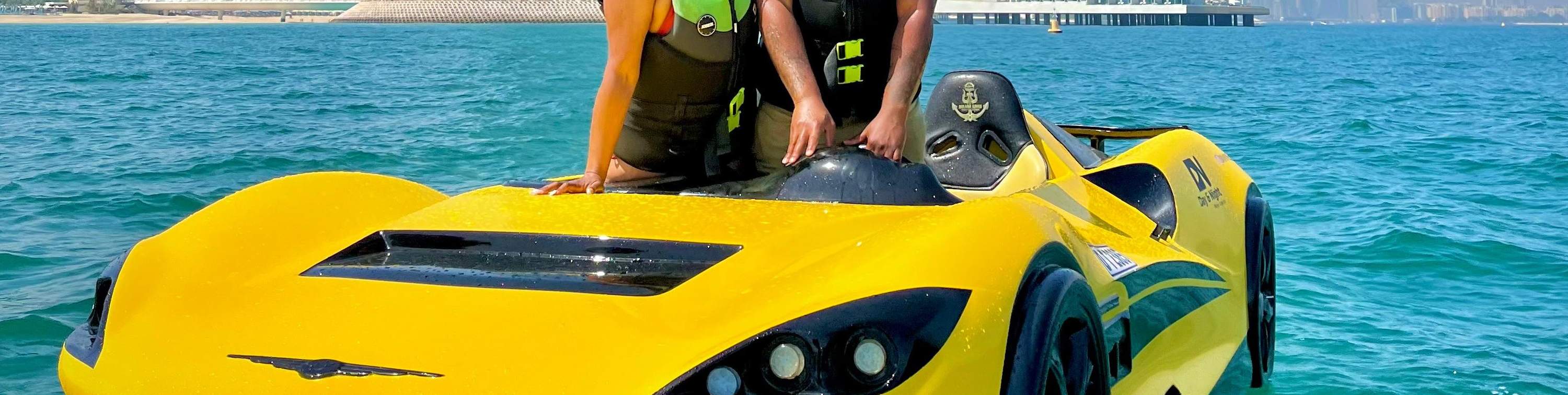 Jetcar-Erlebnis mit Blick auf den Burj Al Arab und kostenlosem Kaffee