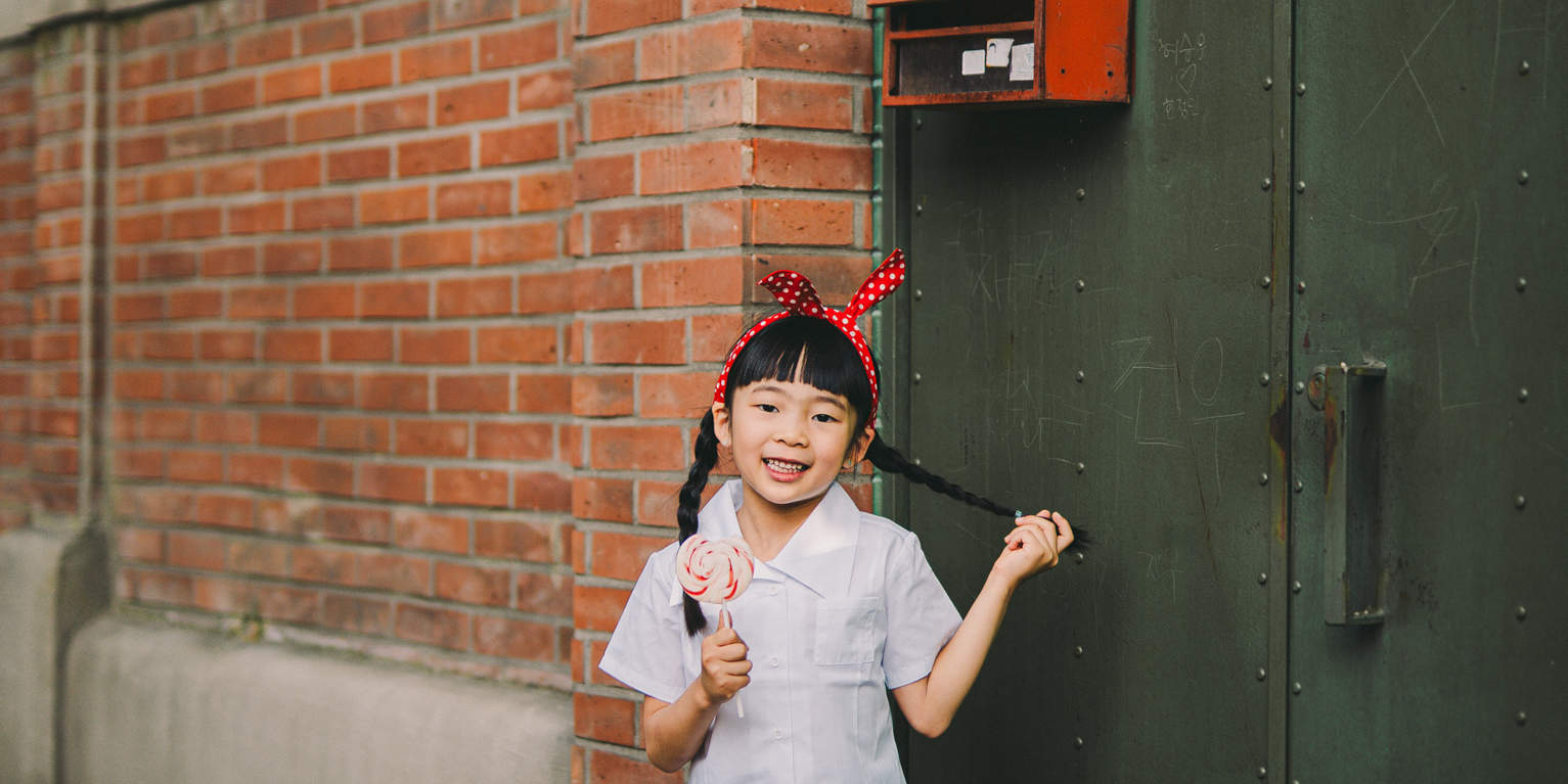 Servizio fotografico con uniforme scolastica coreana vintage