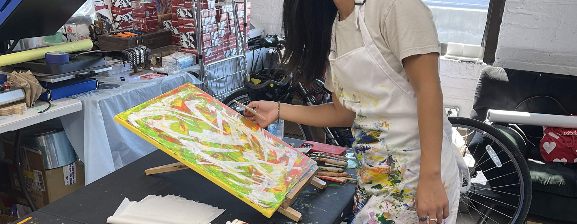 纽约调色刀抽象画