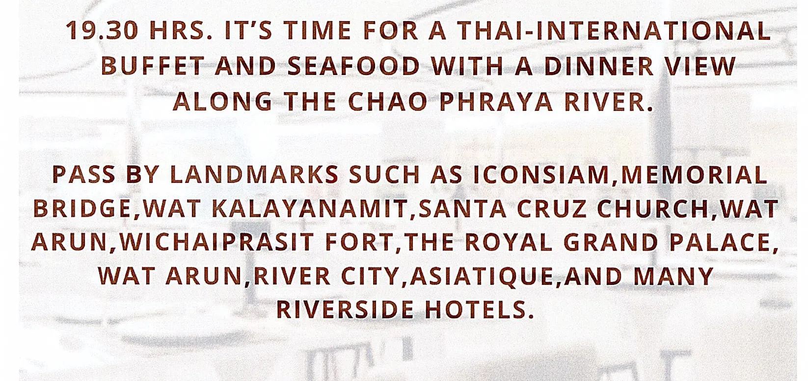 曼谷 Sawasdee Chaophraya 游轮