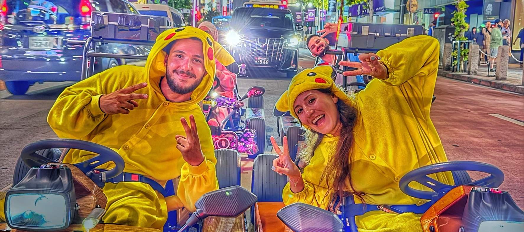 시부야에서 소규모 그룹 고카트 체험