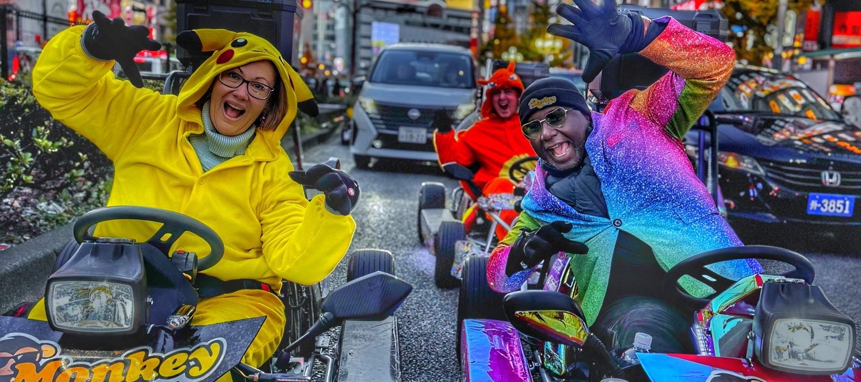 Pengalaman Go Kart Kelompok Kecil di Shibuya