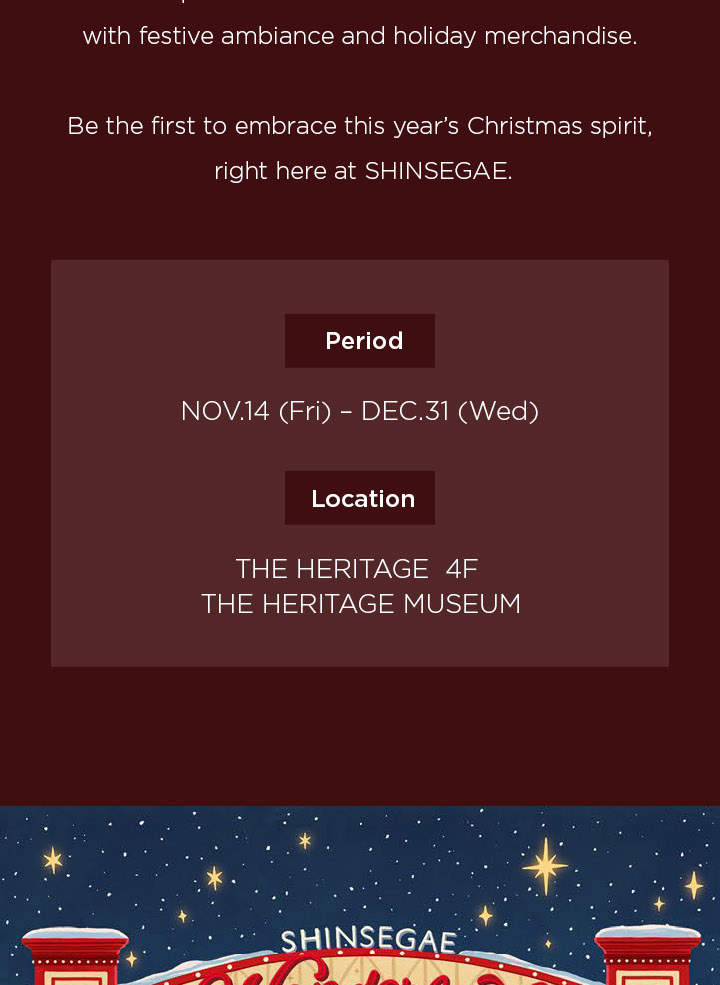 Shinsegae Department Store Benefit Coupon in Myeongdong