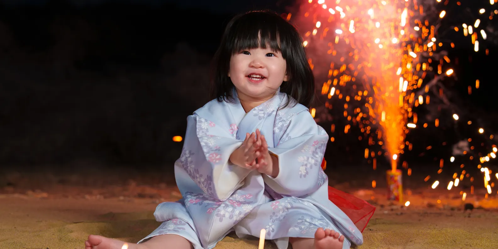 冲绳恩纳浴衣花火摄影