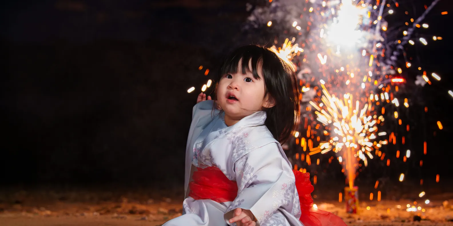冲绳恩纳浴衣花火摄影