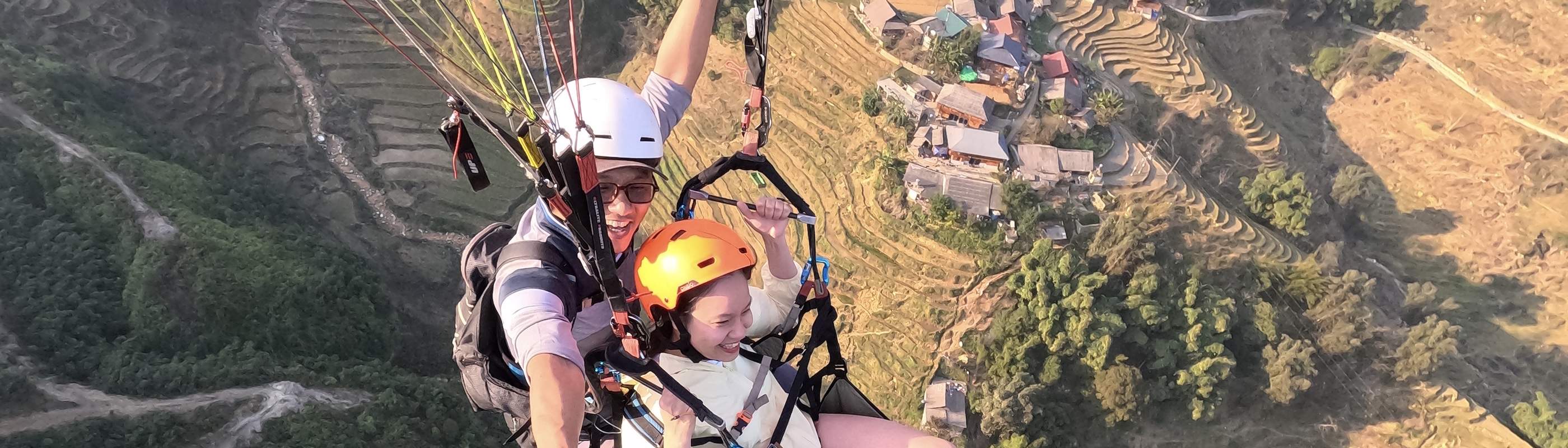 サパ パラグライダー体験