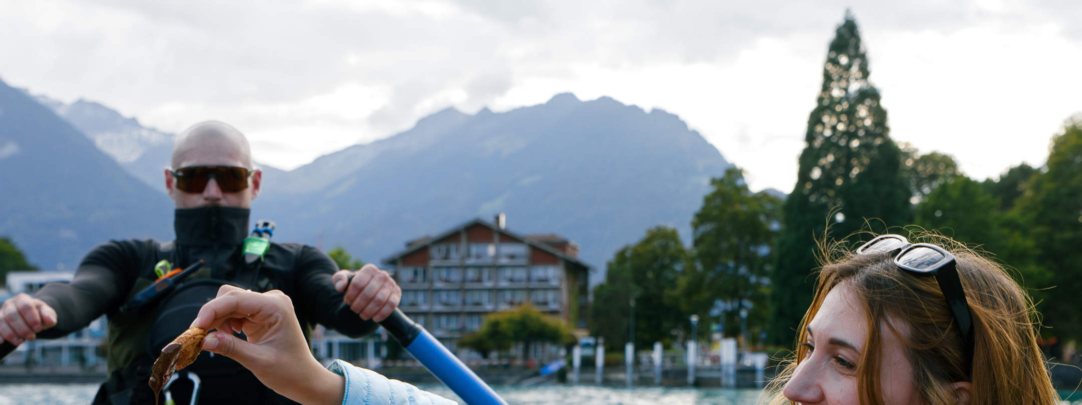 인터라켄의 아늑한 초콜릿 퐁듀 플로트