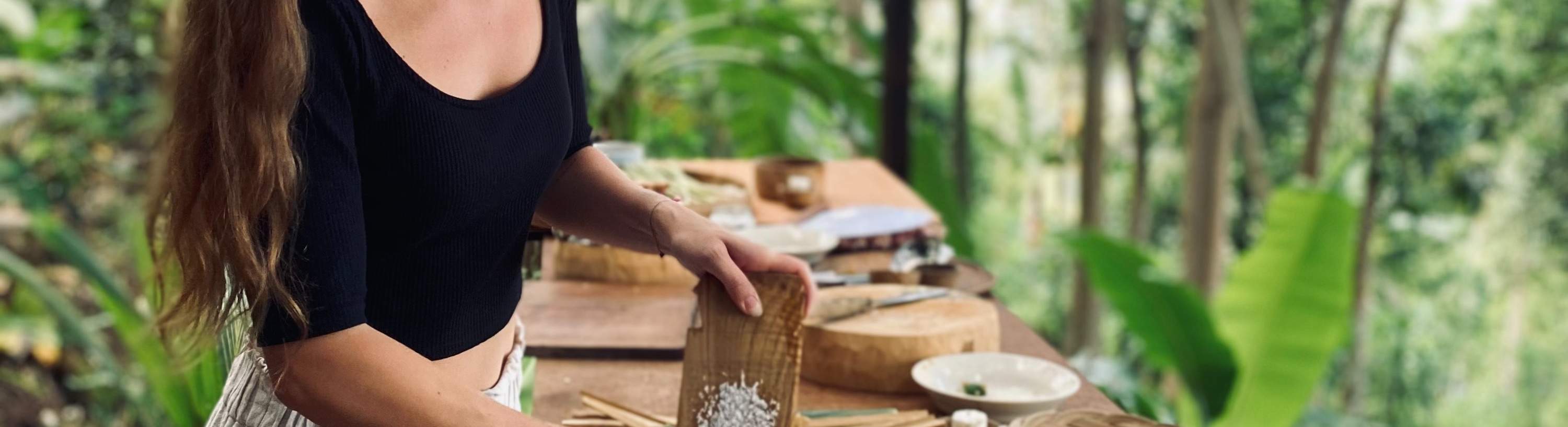 เตรียมส่วนผสมในคลาสเรียนทำอาหาร