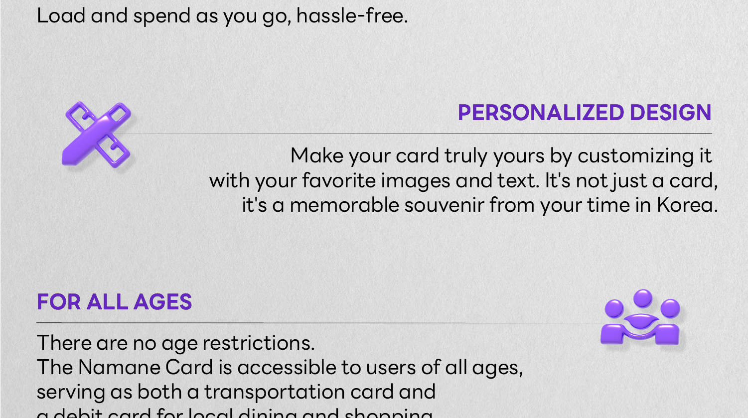 Anpassbare Prepaid-Reisekarte – NAMANE CARD