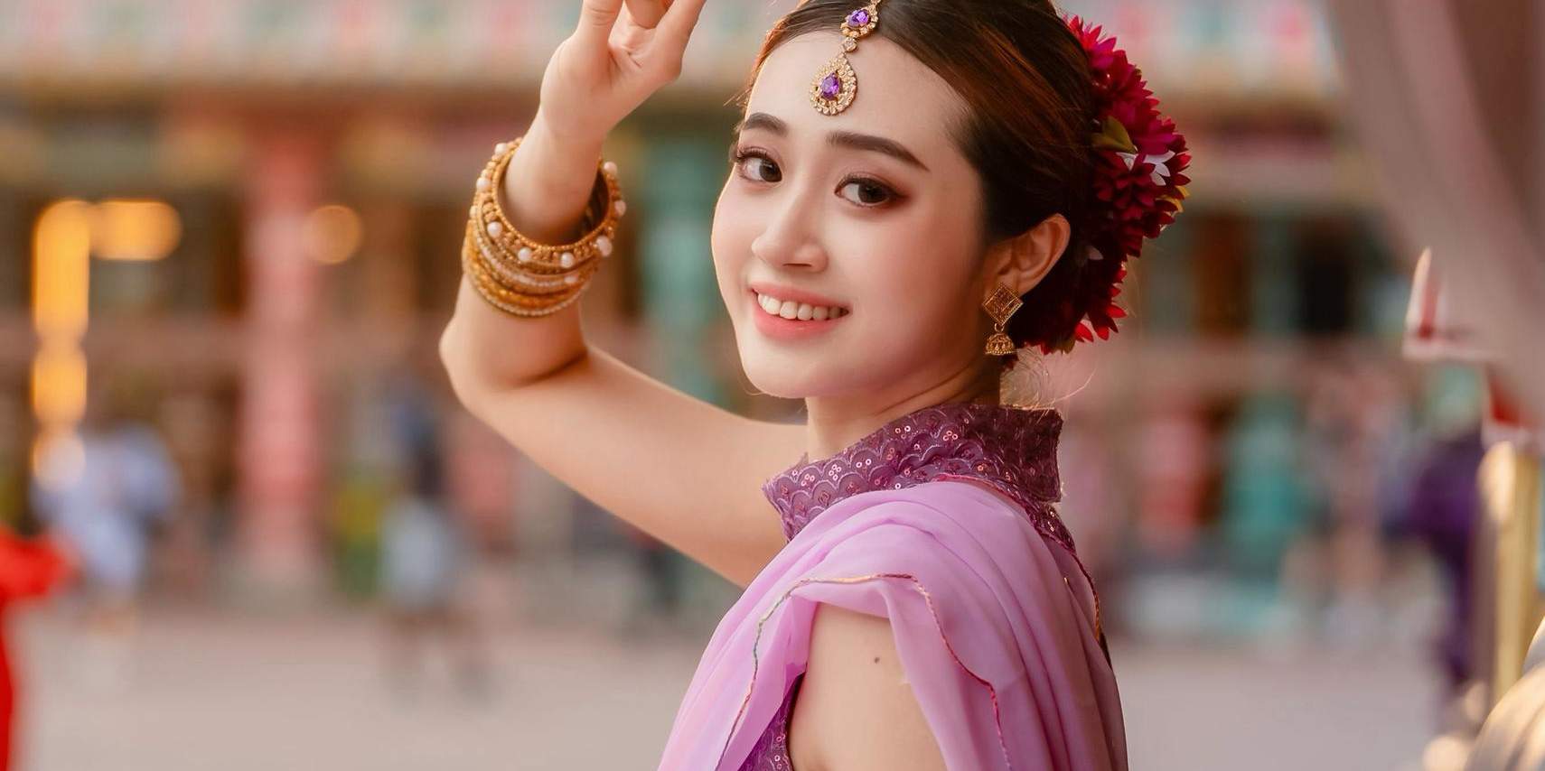 バトゥ洞窟で伝統衣装体験