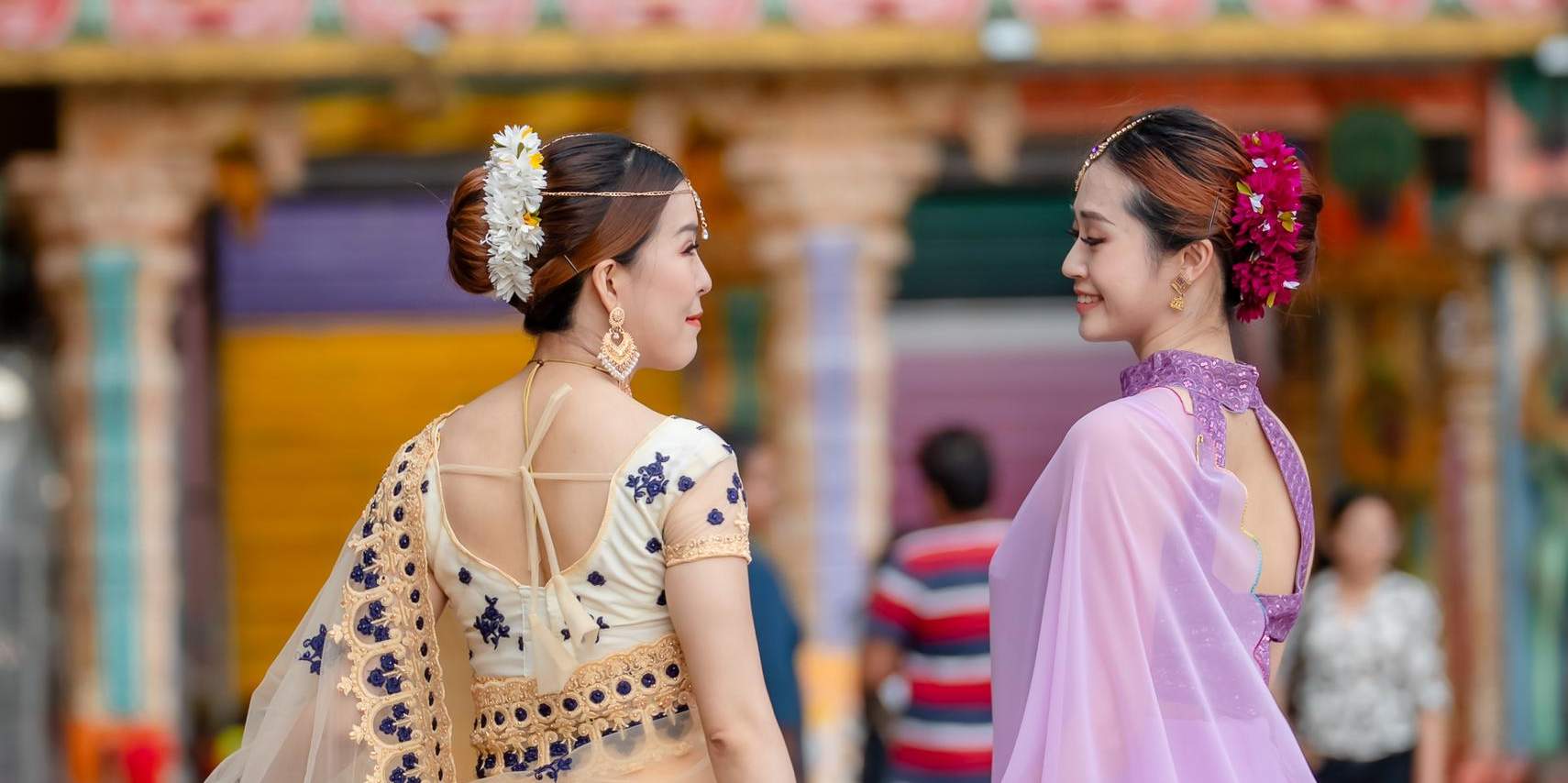 バトゥ洞窟で伝統衣装体験