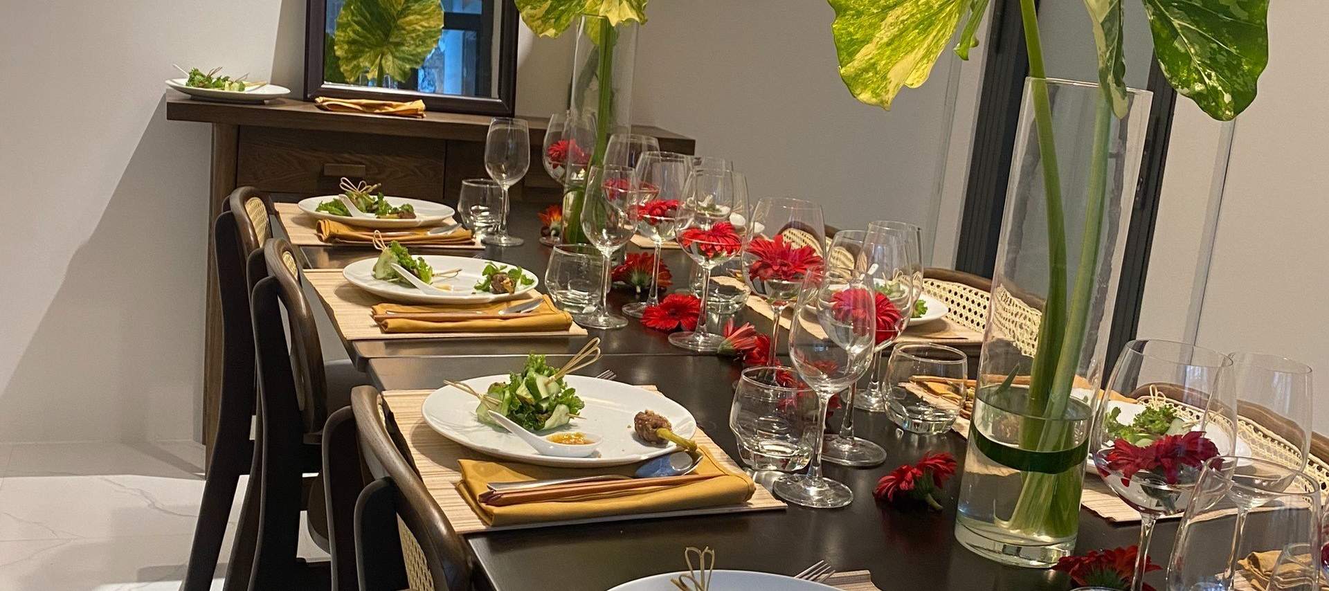 Cenare a casa presso la cucina Tai Ngon di Ho Chi Minh