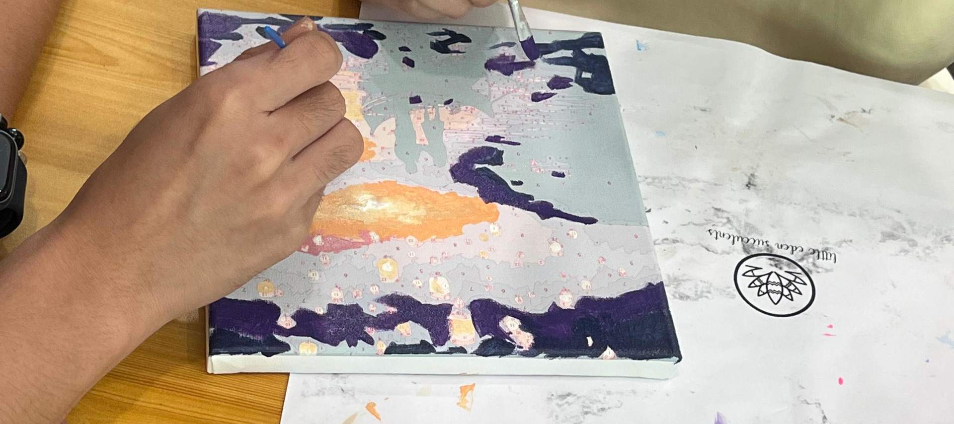 Work in progress — colouring the moment together.