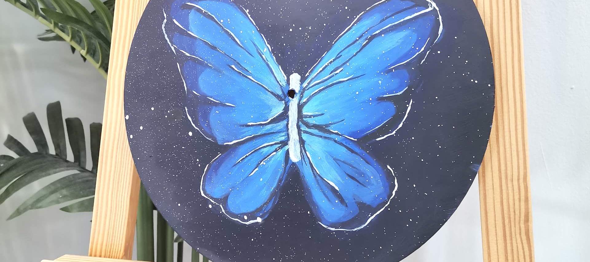 Acrylic Painting (Clock)